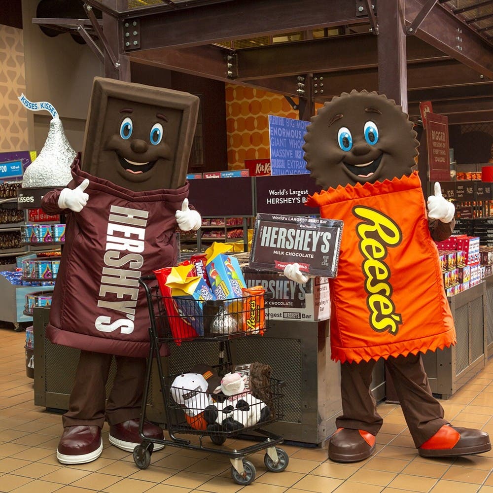 Characters in World's Largest HERSHEY'S Store
