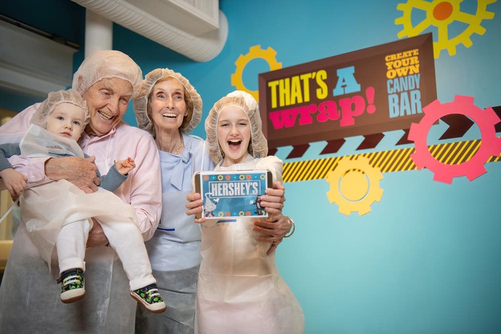 Family at Create Your Own Candy Bar